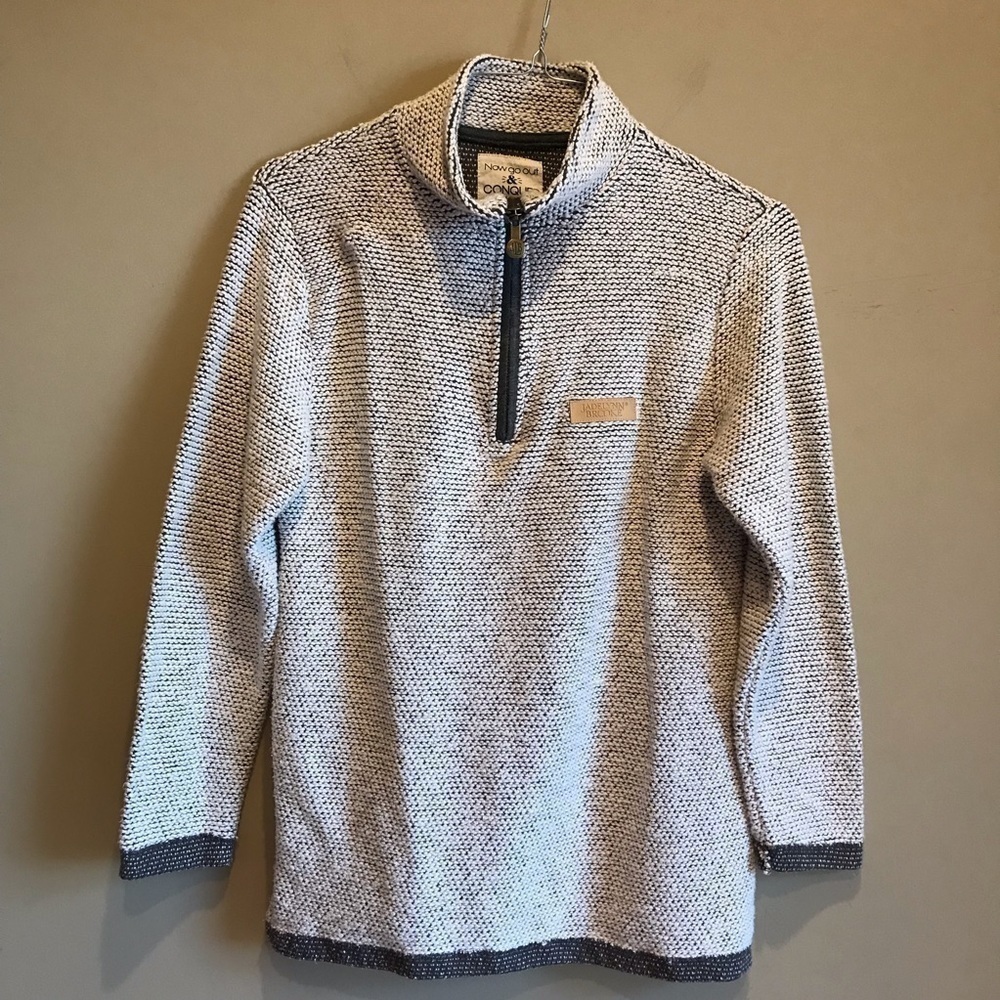 Jadelynn Brooke 1/4 Zip Boyfriend Pullover Sz Sm